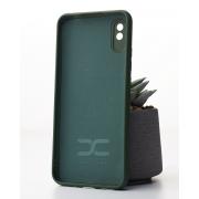 Силиконовый чехол Original pack SOFT для iPhone 12 Pro Max (ТРИЗУБ) темно-зеленый