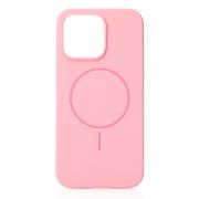 Силиконовый чехол Slim Ring Soft с поддержкой MagSafe для iPhone 15 pink