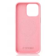 Силиконовый чехол Slim Ring Soft с поддержкой MagSafe для iPhone 15 pink