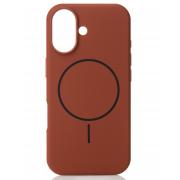 Силиконовый чехол Slim Ring Soft с поддержкой MagSafe для iPhone 17 brown