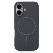 Силиконовый чехол Slim Ring Soft с поддержкой MagSafe для iPhone 17 stone gray