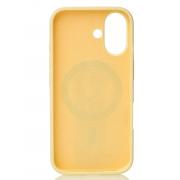 Силиконовый чехол Slim Ring Soft с поддержкой MagSafe для iPhone 17 sunglow