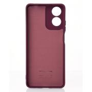 Силиконовый чехол SOFT Silicone Case для Motorola G04 (без лого) бордовый