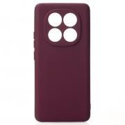 Силиконовый чехол SOFT Silicone Case для Xiaomi Redmi Note 14 Pro Plus 5G (без лого) бордовый