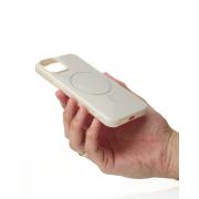Чехол Glamour Beats Case with MagSafe для iPhone 13/14 natural titanium