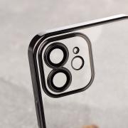 Пластиковый чехол GLITTER для iPhone 12 черный