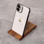 Пластиковый чехол GLITTER для iPhone 12 черный