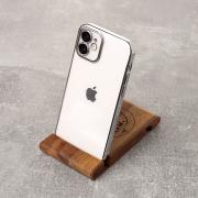 Пластиковый чехол GLITTER для iPhone 12 серебряный