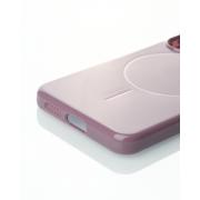 Силиконовый чехол Slim Ring Glamour с поддержкой MagSafe для Samsung S23 FE deep purple