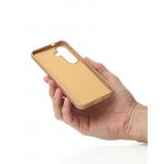 Силиконовый чехол Slim Ring Glamour с поддержкой MagSafe для Samsung S23 FE desert titanium