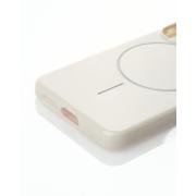 Силиконовый чехол Slim Ring Glamour с поддержкой MagSafe для Samsung S23 FE natural titanium