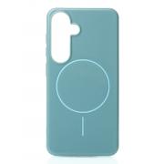 Силиконовый чехол Slim Ring Glamour с поддержкой MagSafe для Samsung S23 FE wave blue