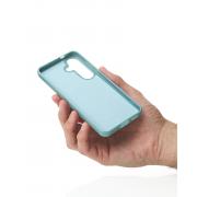 Силиконовый чехол Slim Ring Glamour с поддержкой MagSafe для Samsung S23 FE wave blue