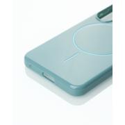 Силиконовый чехол Slim Ring Glamour с поддержкой MagSafe для Samsung S23 FE wave blue