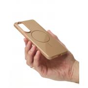 Чехол Glamour Beats Case with MagSafe для Samsung S25 Edge desert titanium