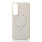 Чехол Glamour Beats Case with MagSafe для Samsung S25 Edge natural titanium