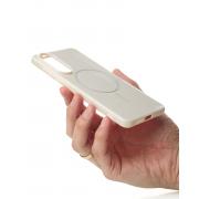 Чехол Glamour Beats Case with MagSafe для Samsung S25 Edge natural titanium