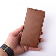 чехол-книга DC ELEGANT для Xiaomi Redmi 13C 4G / Poco C65 коричневый