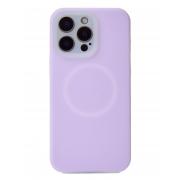 Чехол Liquid Silicone Full с поддержкой MagSafe для iPhone 15 Pro Max violet