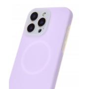Чехол Liquid Silicone Full с поддержкой MagSafe для iPhone 15 Pro Max violet