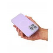 Чехол Liquid Silicone Full с поддержкой MagSafe для iPhone 15 Pro Max violet