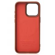 Чехол MagSafe Beats Case Leather Textured для iPhone 14 desert titanium