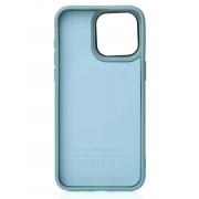 Чехол MagSafe Beats Case Leather Textured для iPhone 14 wave blue