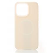 Чехол MagSafe Liquid Silicone Full для iPhone 14 Pro cream