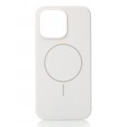 Силиконовый чехол Slim Ring Soft с поддержкой MagSafe для iPhone 15 white