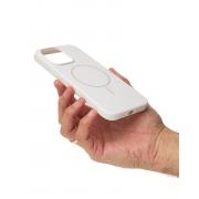 Силиконовый чехол Slim Ring Soft с поддержкой MagSafe для iPhone 15 white