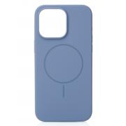 Силиконовый чехол Slim Ring Soft с поддержкой MagSafe для iPhone 15 storm blue