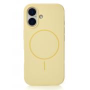 Чохол Beats Silicone Case with MagSafe для iPhone 16 (sunglow, мікрофібра)