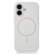 Чохол Beats Silicone Case with MagSafe для iPhone 16 (white, мікрофібра)