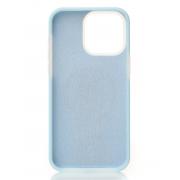 Чехол MagSafe Liquid Silicone Full для iPhone 14 Pro blue fog