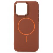 Чехол Soft Leather Shell с MagSafe для iPhone 14 (desert titanium, силикон)
