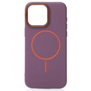 Чехол MagSafe Beats Case Leather Textured для iPhone 14 Pro Max deep purple