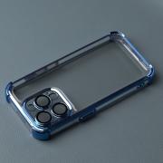 Пластиковый чехол FRAME CORNER для iPhone 13 Pro Max синий