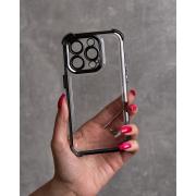 Пластиковый чехол FRAME CORNER для iPhone 13 Pro Max черный