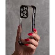 Пластиковый чехол FRAME CORNER для iPhone 13 Pro Max черный