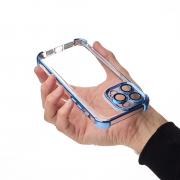 Пластиковый чехол FRAME CORNER для iPhone 13 Pro Max синий