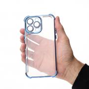 Пластиковый чехол FRAME CORNER для iPhone 13 Pro Max синий