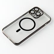 Пластиковый чехол MagSafe "Glitter" для iPhone 14 Pro черный