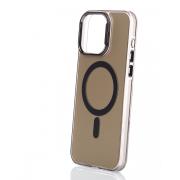 Полиуритановый чехол IMD Colors с поддержкой MagSafe для iPhone 15 Pro Max черный