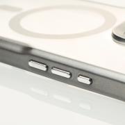 Пластиковый чехол MagSafe NEWZONE для iPhone 15 Pro Max серый