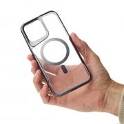 Пластиковый чехол MagSafe NEWZONE для iPhone 15 Pro Max черный