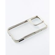 Пластиковый чехол NEWZONE для iPhone 14 Pro Max серебряный