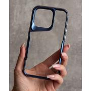 Пластиковый чехол NEWZONE для iPhone 15 Pro Max синий