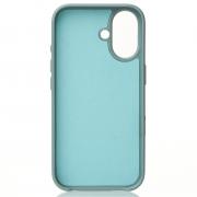 Поликарбонатный чехол Slim Ring с поддержкой MagSafe для iPhone 16 Plus wave blue