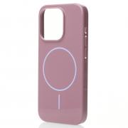 Поликарбонатный чехол Slim Ring с поддержкой MagSafe для iPhone 15 deep purple