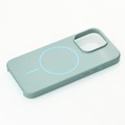 Поликарбонатный чехол Slim Ring с поддержкой MagSafe для iPhone 15 Pro Max wave blue